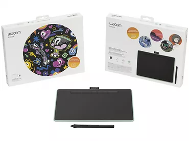 Tablet graficzny WACOM Intuos M Bluetooth z Pen rysikiem czarno-pistacjowy