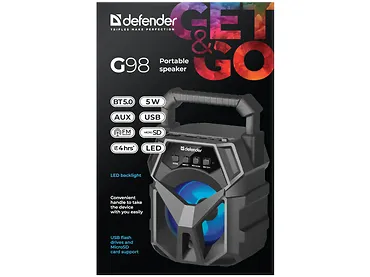 Głośnik Bluetooth Defender G98 5W Radio