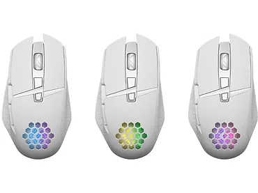 MYSZ DEFENDER GM-514 GLORY OPTIC RF RGB 3200dpi 7P BIAŁA