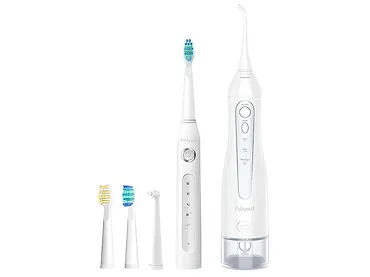 Szczoteczka soniczna z zestawem końcówek oraz irygatorem FairyWill FW-507+FW-5020E Biały