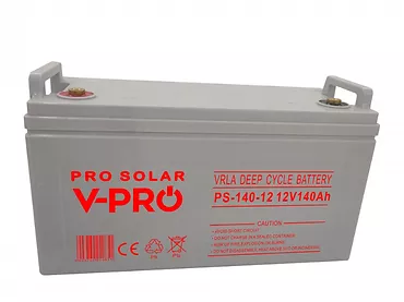 Akumulator Deep Cycle Vpro Solar 12V 140 Ah VRLA