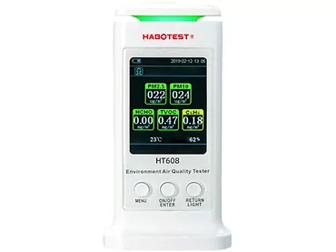 Inteligentny detektor jakości powietrza Habotest HT608, PM 2.5, PM10, benzen
