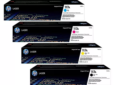 Zestaw tonerów HP 117A W2070A W2071A W2072A W2073A