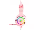 Słuchawki gamingowe Onikuma K9 RGB 7.1 Surround kocie uszy USB różowe