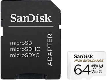 Karta microSD SanDisk High Endurance 64GB +Adapter