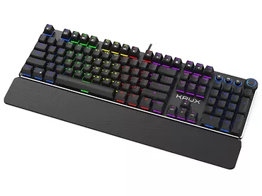 Klawiatura gamingowa mechaniczna Krux Crato RGB Outemu Brown