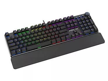 Klawiatura gamingowa mechaniczna Krux Crato RGB Outemu Brown