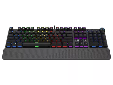 Klawiatura gamingowa mechaniczna Krux Crato RGB Outemu Brown