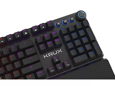 Klawiatura gamingowa mechaniczna Krux Crato RGB Outemu Brown