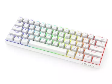 Krux Klawiatura gamingowa - Krux Neo PRO RGB Gateron Yellow BT