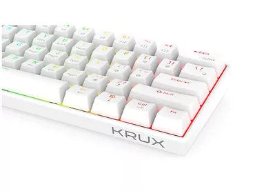 Krux Klawiatura gamingowa - Krux Neo PRO RGB Gateron Yellow BT