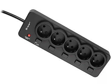LISTWA ZASILAJĄCA TRACER POWERGUARD PRO 1.8 M BLACK