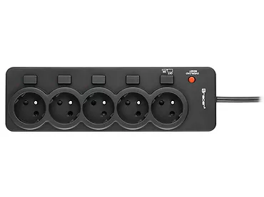 LISTWA ZASILAJĄCA TRACER POWERGUARD PRO 1.8 M BLACK