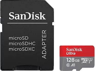 SanDisk ULTRA microSDXC 128GB 140MB/s + SD ADAPTER