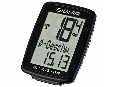 Bezprzewodowy licznik rowerowy Sigma BC 7.16 ATS