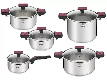 Zestaw garnków Tefal COOK&CLIP 10 elementów