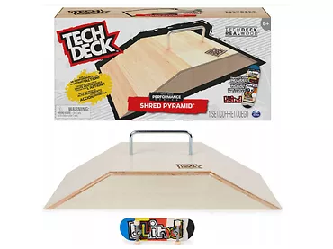 Tech Dech Rampa Drewniana  Shred Pyramid + Deskorolka Spin Master
