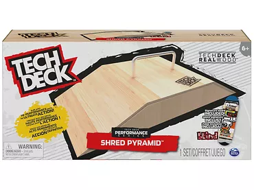 Tech Dech Rampa Drewniana  Shred Pyramid + Deskorolka Spin Master