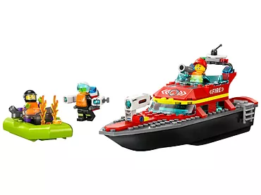 LEGO City 60373 Łódź strażacka