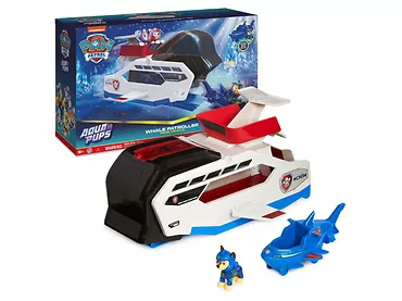 Psi Patrol - Wielorybi Patrolowiec wodny Aqua Pups + figurka Chase'a + pojazd