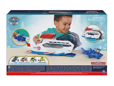 Psi Patrol - Wielorybi Patrolowiec wodny Aqua Pups + figurka Chase'a + pojazd