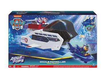 Psi Patrol - Wielorybi Patrolowiec wodny Aqua Pups + figurka Chase'a + pojazd