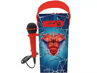 Lexibook Spiderman Zestaw Karaoke: Przenośny Głośnik Bluetooth + Mikrofon
