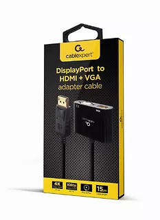 Adapter DisplayPort do HDMI + VGA
