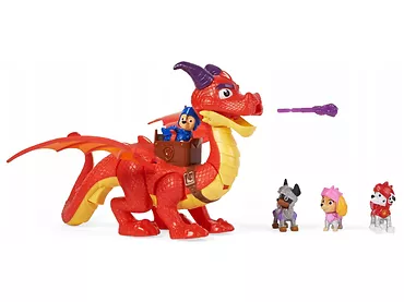 Zestaw figurek Psi Patrol Odważni Rycerze zestaw ze smokiem 4 figurki pieski