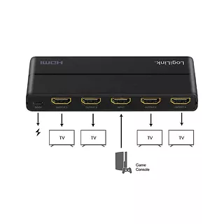 Splitter 4xHDMI 4K, 60Hz