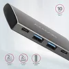 HMC-4G2 Hub 2x USB-A + 2x USB-C, USB-C 3.2 Gen 2 10Gbps hub, 13cm USB-C kabel