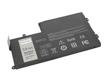 Bateria do Dell Inspiron 15 (5542), 14 (5445) 7600 mAh (58 Wh) 7.4 - 7.6 Volt