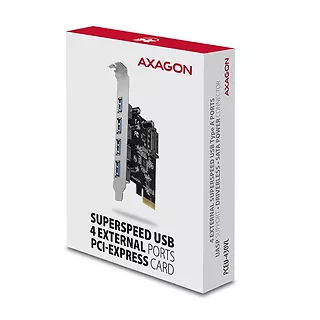 PCEU-430VL Kontroler PCIe 4x port USB 3.2 GEN 1, UASP