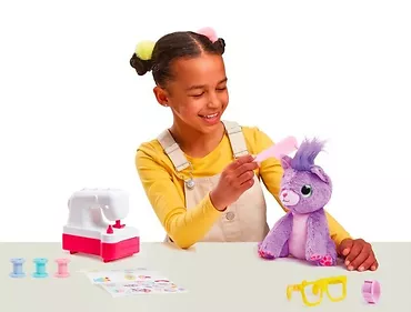 Maszyna do szycia + pluszak fioletowy Little Live Pets Sew Surprise