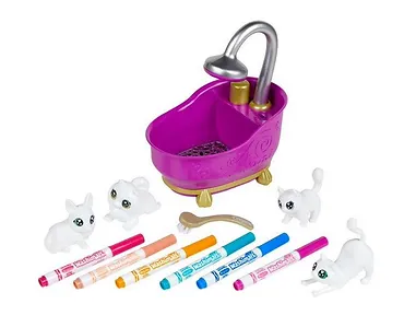 Figurki do malowania Zestaw z wanną Crayola Washimals