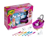 Figurki do malowania Zestaw z wanną Crayola Washimals