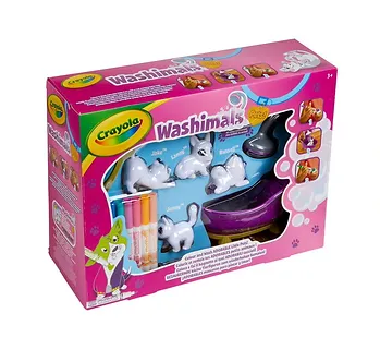Figurki do malowania Zestaw z wanną Crayola Washimals