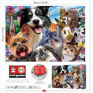 Puzzle 500 elementów Przyjaciele z podwórka