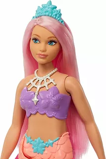 Lalka Barbie Dreamtopia Syrenka Pomarańczowo-różowy ogon