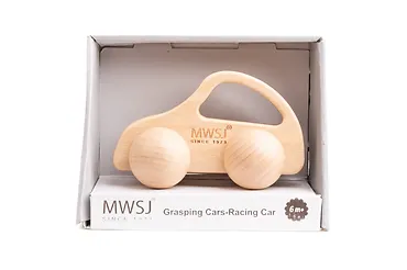 Drewniany samochód do chwytania Wyścigówka