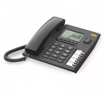 Telefon przewodowy czarny T76