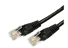 Kabel Patchcord miedziany kat.5e RJ45 UTP 2m. czarny  - paczka 10 sztuk