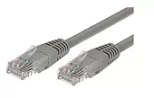 Kabel Patchcord miedziany kat.5e RJ45 UTP 3m. szary  - paczka 10 sztuk