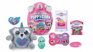 Maskotka Rainbocorns Jajko z pluszowym pieskiem niespodzianką