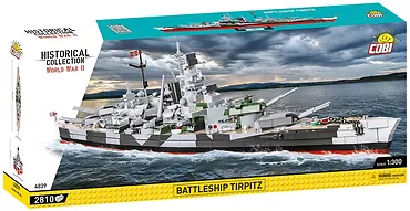 Klocki Historical Collection Battleship Tirpitz 2810 elementów