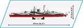 Klocki Historical Collection Battleship Tirpitz 2810 elementów