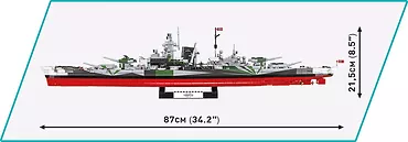 Klocki Historical Collection Battleship Tirpitz 2810 elementów