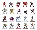 Figurki Jada Marvel 20-pak nanofigs, wersja 6