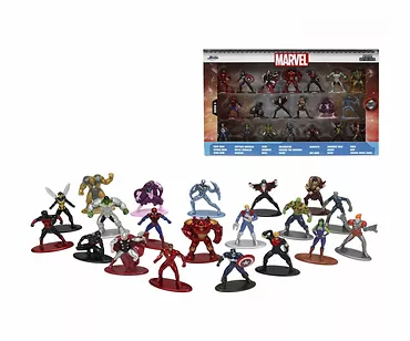 Figurki Jada Marvel 20-pak nanofigs, wersja 6