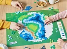 Klocki Plus-Plus Puzzle po numerach - ziemia 800 elementów